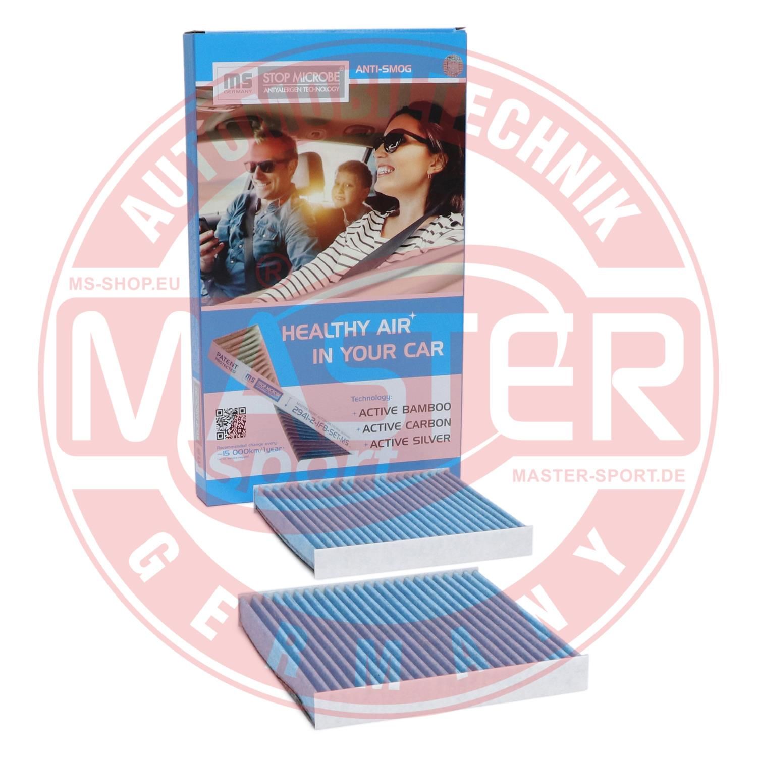 MASTER-SPORT GERMANY 19004-2-IFB-SET-MS STOP MICROBE Antiallergen Technology Filter vnútorného priestoru